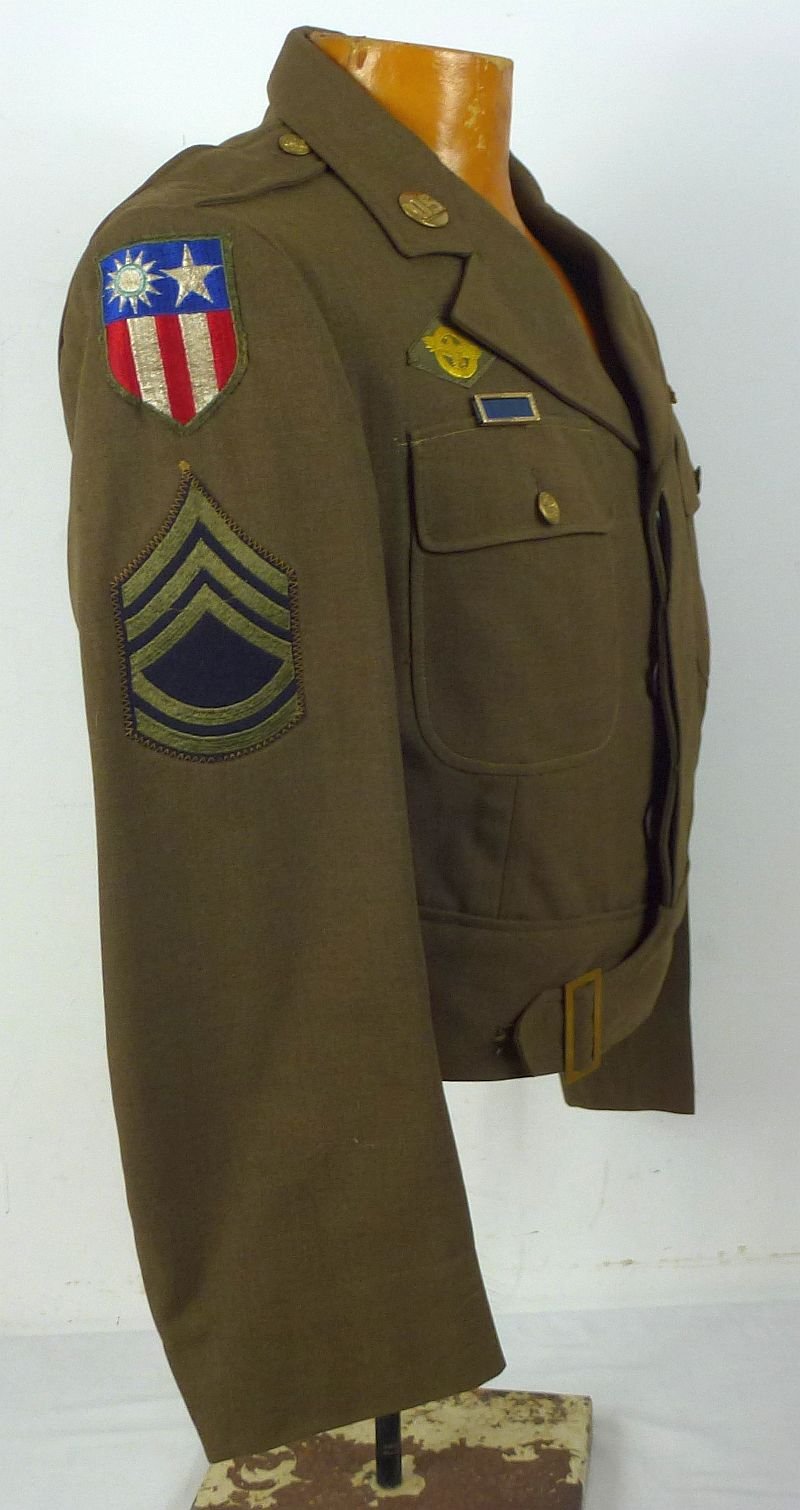 Named WWII Army Air Force CBI Navigator Technical Sergeant Ike Jacket — image 5