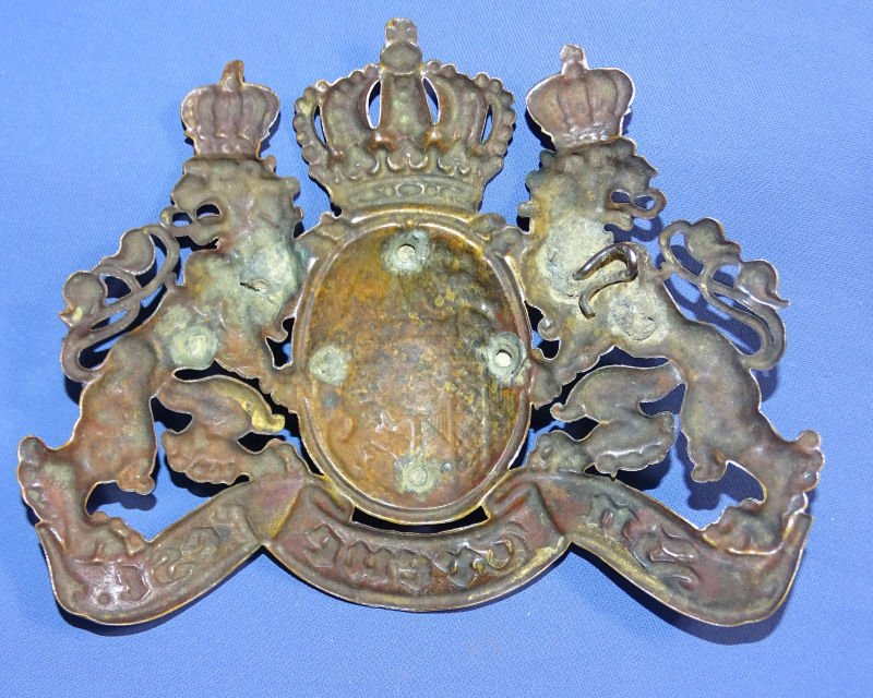 Bavarian Reserve Pickelhaube Brass Front Plate — image 2