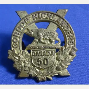 WWI Canadian Gordon Highlanders Hat Badge