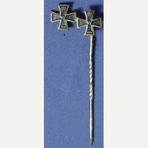 WWI German Double Iron Cross Stick Pin