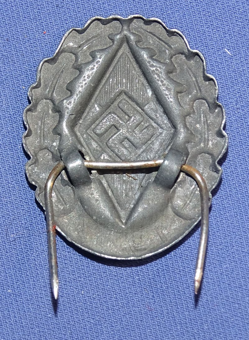 1943 Hitler Youth Sports Award Lapel Pin — image 2