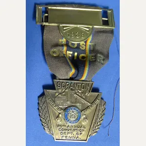 American Legion Delegate Medal 1938 Scranton PA