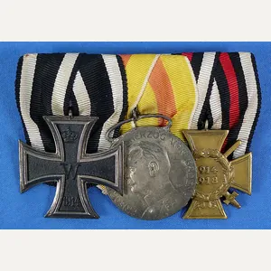 Imperial German Three Place Medals Bar