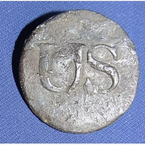 1808-1830 Pewter 'US' Button
