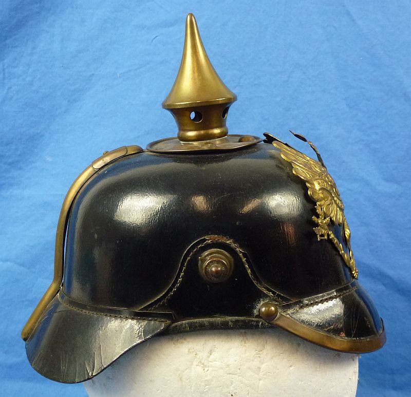Named and Unit Marked Imperial Prussian EM/NCO Pickelhaube — image 3