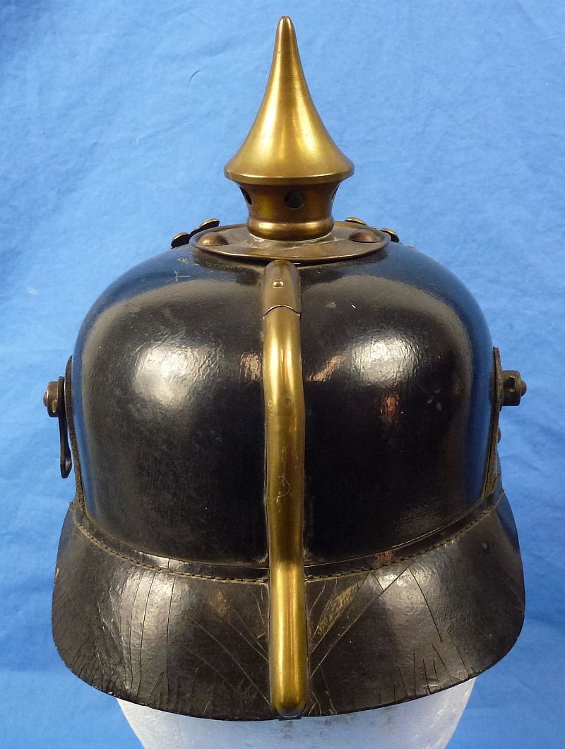 Named and Unit Marked Imperial Prussian EM/NCO Pickelhaube — image 4