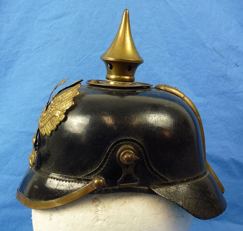 Named and Unit Marked Imperial Prussian EM/NCO Pickelhaube — image 5