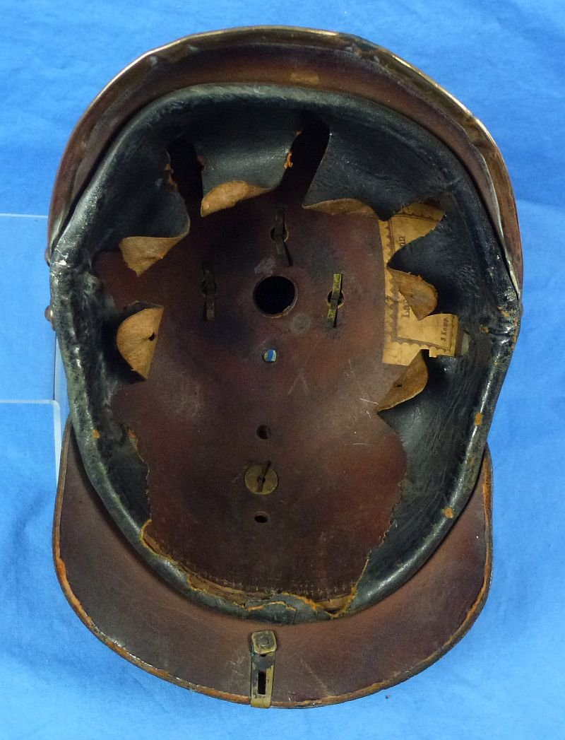 Named and Unit Marked Imperial Prussian EM/NCO Pickelhaube — image 7