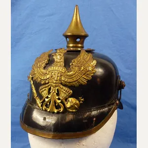 Named and Unit Marked Imperial Prussian EM/NCO Pickelhaube