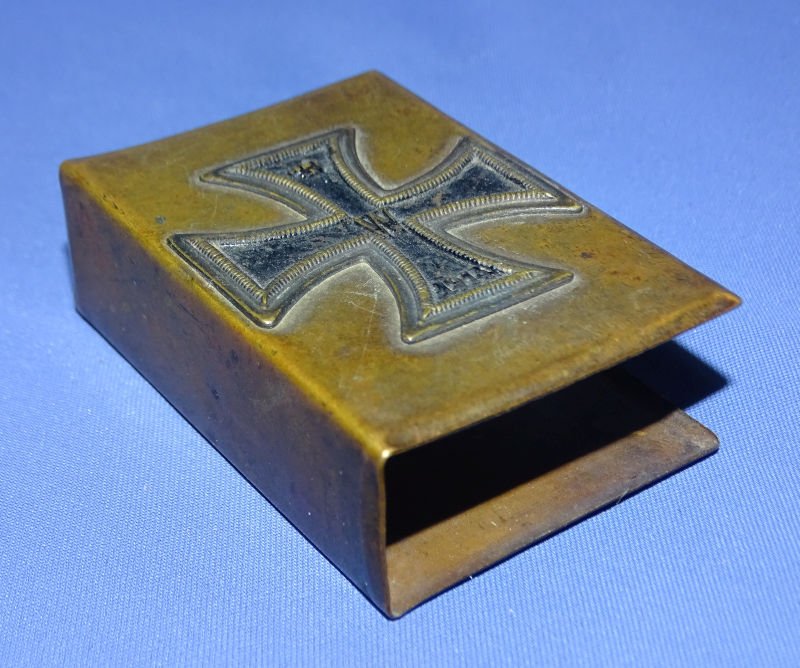 WWI Iron Cross Match Box Holder — image 2