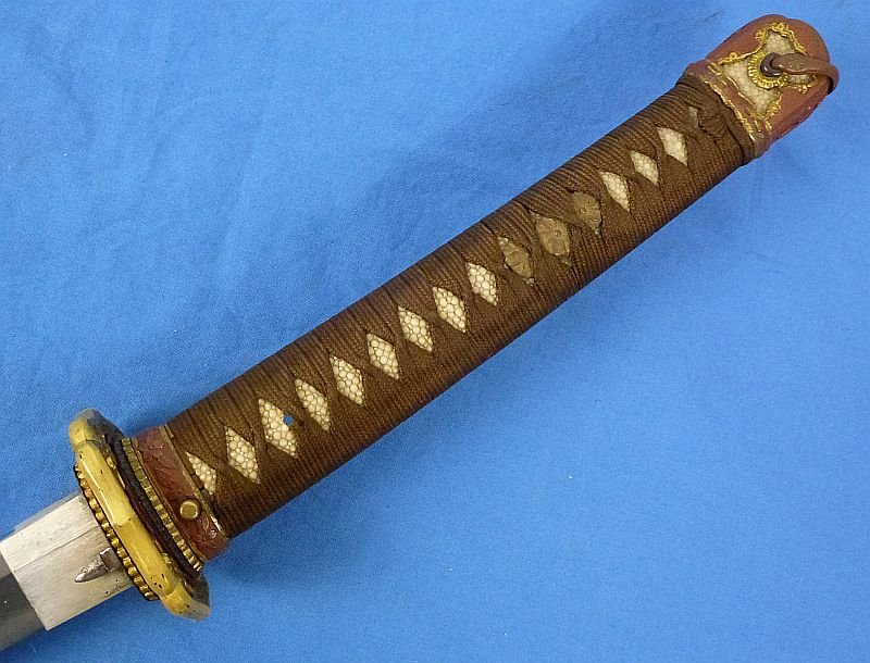 Signed WWII Shin Gunto Army Officer Sword in Excellent Condition — image 7