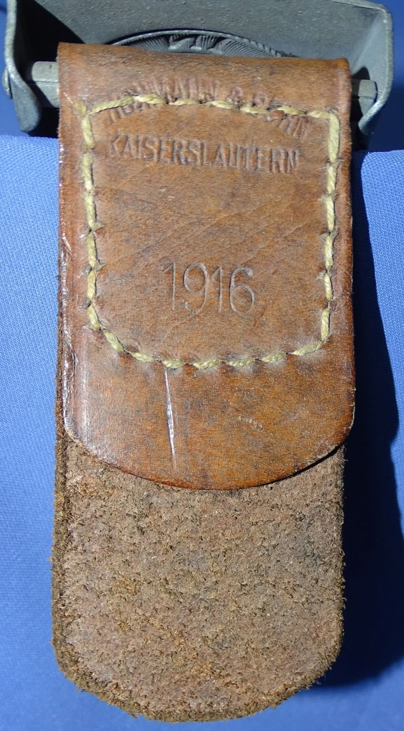 WWI Bavarian Enlisted Belt Buckle With 1916 Dated Tab — image 2