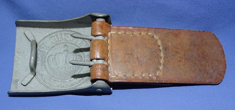 WWI Bavarian Enlisted Belt Buckle With 1916 Dated Tab — image 3