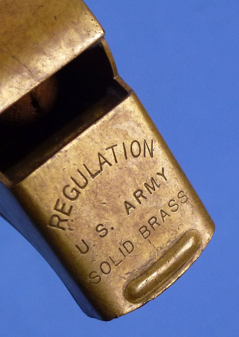 Regulation U.S. Army Brass Whistle — image 2