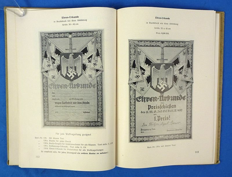 Third Reich Wartime Catalog of Shooting Awards, Targets and Personality Artwork — image 11