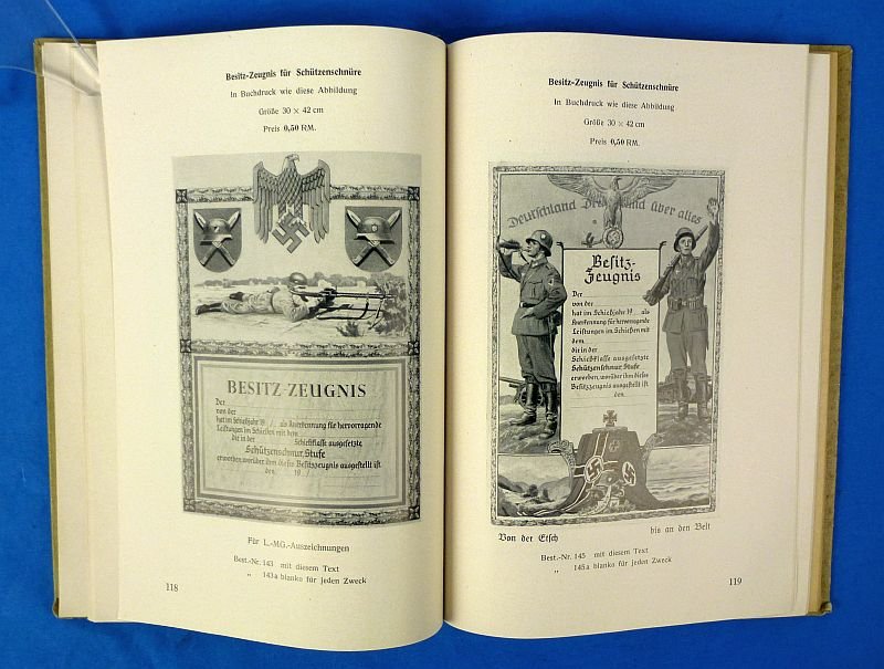 Third Reich Wartime Catalog of Shooting Awards, Targets and Personality Artwork — image 13