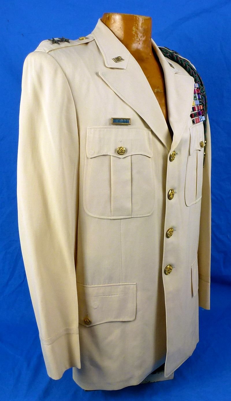 The Attributed White Summer Uniform Tunic of U.S. Army Major General and DSC Recipient Frederick W. Collins — image 7