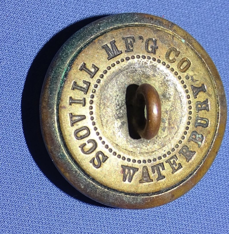Civil War Infantry Uniform Button Scovill MFG Co Waterbury — image 2