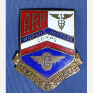 WWII Massachusetts Women's Defense Corps DI / Crest