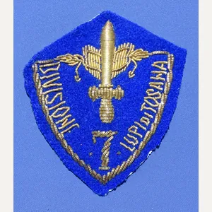 WWII Italian Bullion 7th Division LL/Ploit Oscana Sleeve Shield