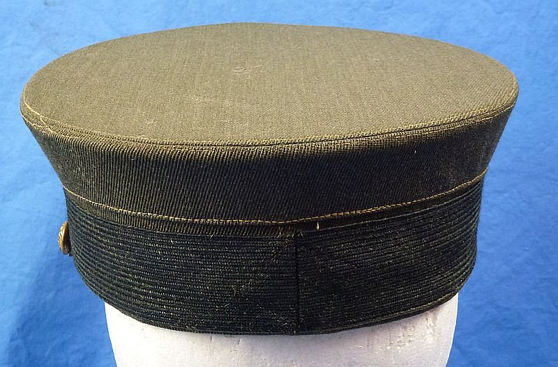 WWI U.S. Navy Aviator Green Bell Crown Officer Visor Cap — image 4