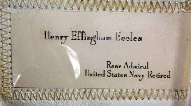 The Visor Cap of Rear Admiral and Navy Cross Recipient Henry E. Eccles — image 9
