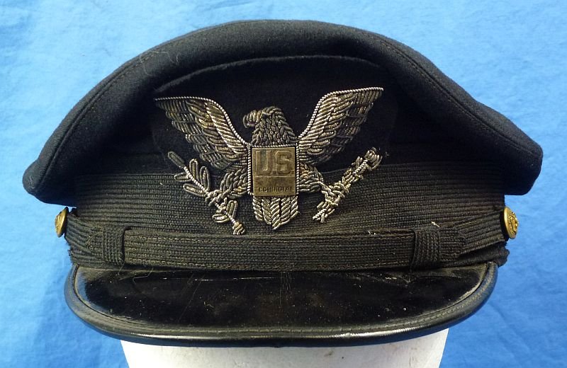 Named WWII U.S. Navy Submarine Service Technical Advisor Officer Visor Cap — image 2