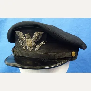 Named WWII U.S. Navy Submarine Service Technical Advisor Officer Visor …