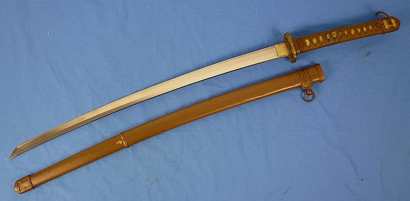 1944 Dated Signed Shin Gunto Japanese Army Officer Sword — image 3