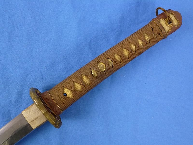 1944 Dated Signed Shin Gunto Japanese Army Officer Sword — image 6
