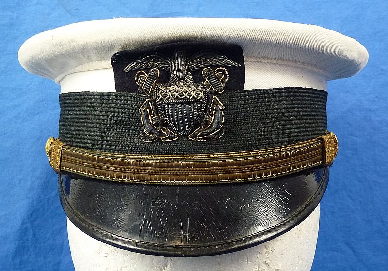 WWI U.S. Navy White Top Officer Visor Cap — image 2