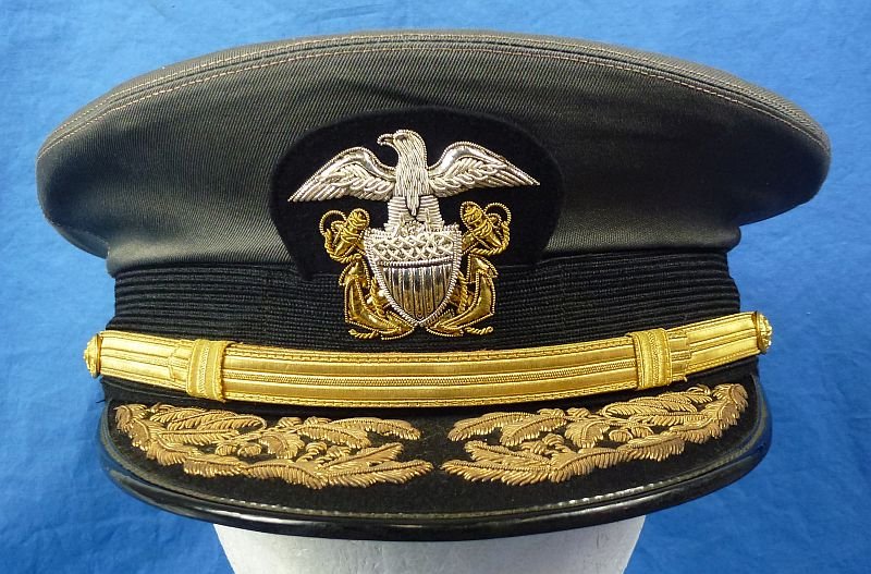 Attributed U.S. Navy Admiral's Gray Visor Cap — image 2
