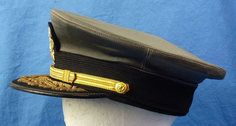 Attributed U.S. Navy Admiral's Gray Visor Cap — image 6