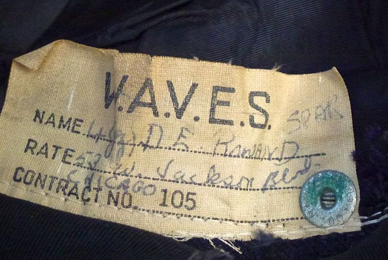 Named WWII U. S. Coast Guard Women's Reserve (SPARS) Officer Cap — image 9