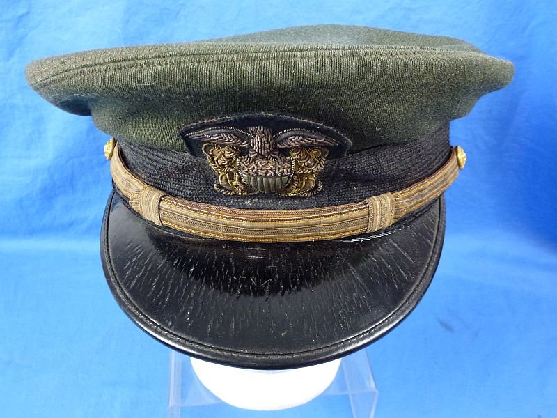 Named WWII U.S. Navy Aviator Visor Cap — image 3