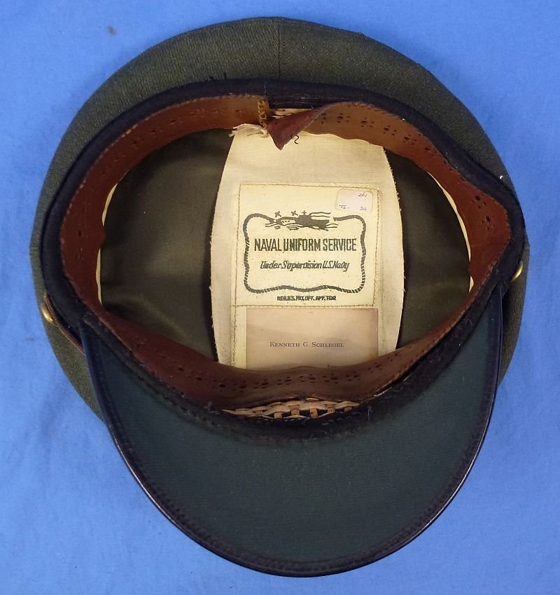 Named WWII U.S. Navy Aviator Visor Cap — image 8