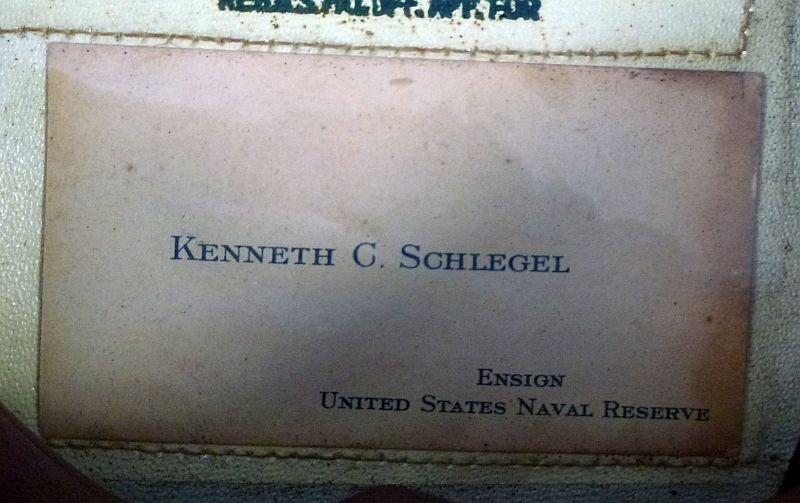 Named WWII U.S. Navy Aviator Visor Cap — image 9