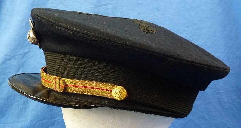 Named WWII U.S. Marine Corps Officer Visor Cap by Hilborn Hamburger — image 5