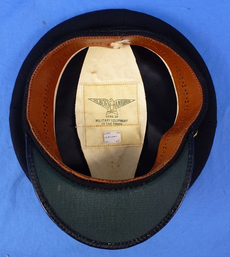 Named WWII U.S. Marine Corps Officer Visor Cap by Hilborn Hamburger — image 7