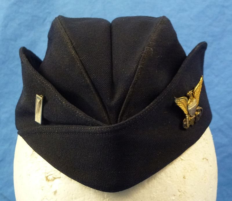 WWII U. S. Coast Guard Women's Reserve (SPARS) Officer Overseas Cap — image 2