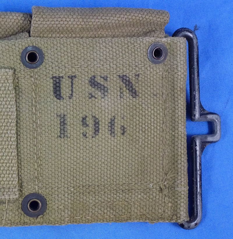 1943 Dated U.S. Navy Marked Cartridge Belt — image 5