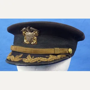 Attributed Early 20th Century U.S. Navy Commander's Visor Cap