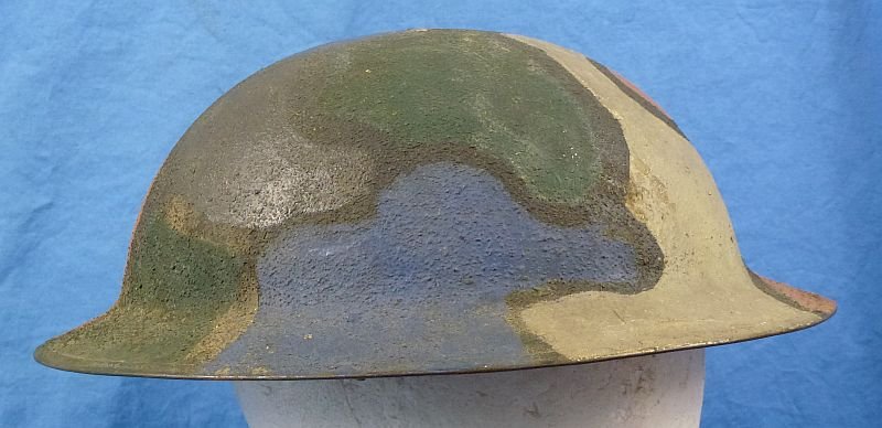 Painted Camouflage Model 1917 Combat Helmet — image 2