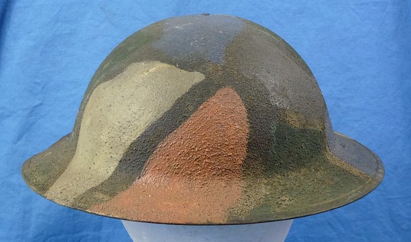 Painted Camouflage Model 1917 Combat Helmet — image 3