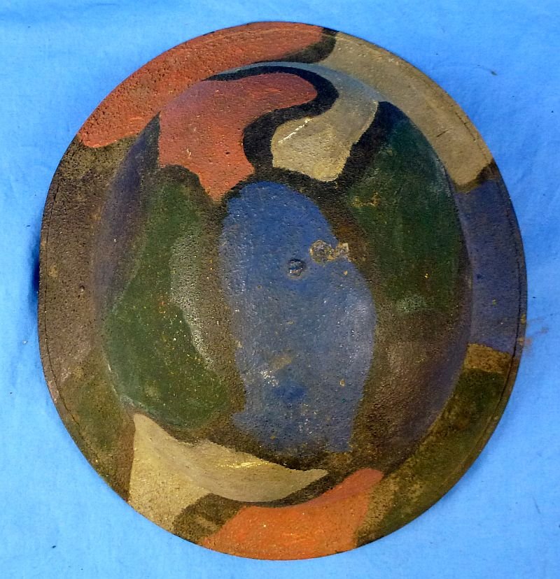 Painted Camouflage Model 1917 Combat Helmet — image 5