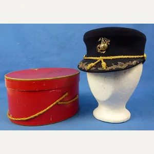 Boxed U.S. Marine Corps Field Grade Woman's Dress Cap