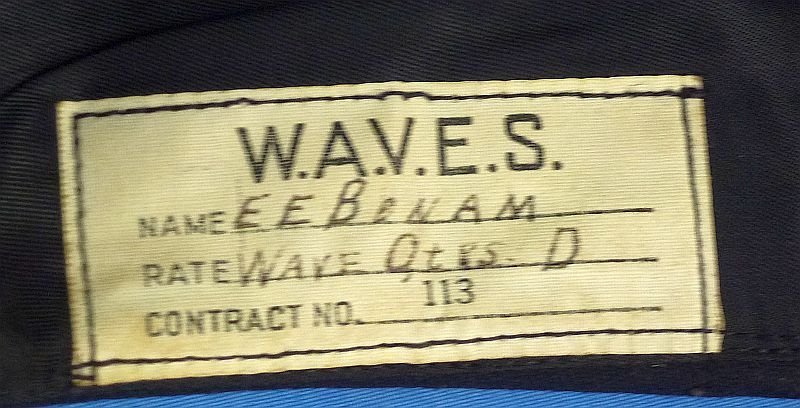 Named WWII U.S. Navy WAVES Women's Overseas Cap — image 8