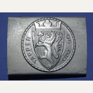 Norwegian WWII Factory Guard EM/NCO's Belt Buckle