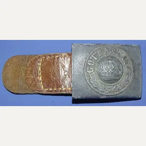 WWI Prussian Enlisted / NCO Belt Buckle With 1915 Leather …