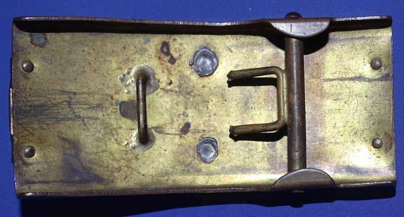 WWI Prussian Brass Telegraph Troops Belt Buckle — image 2